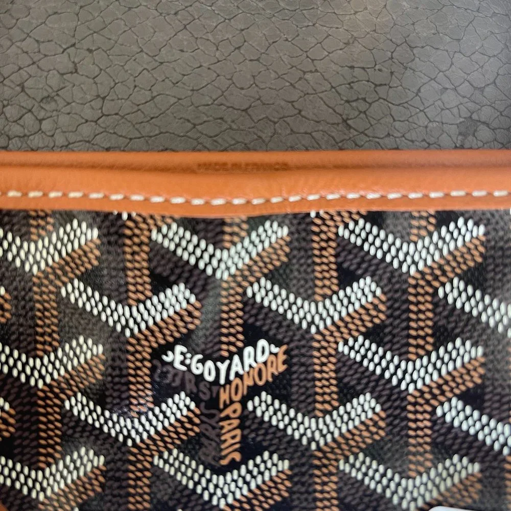 New Goyard St. Louis PM Tote - Black/Tan - Small Size - Picture 2 of 10